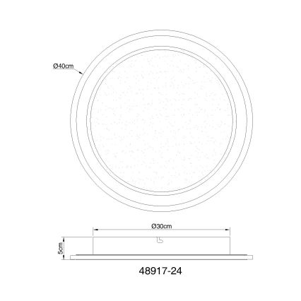 Globo - LED Stmievateľné stropné svietidlo LED/24W/230V 2700-6000K + diaľkové ovládanie