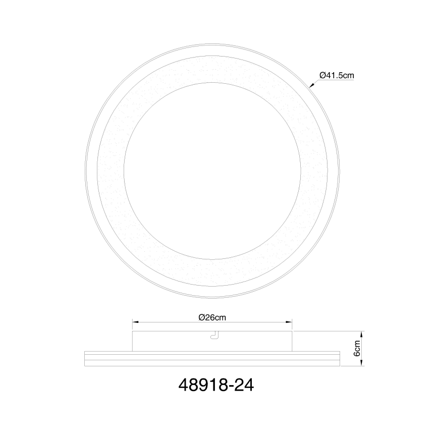 Globo - LED Stmievateľné stropné svietidlo LED/24W/230V 2700-6000K + diaľkové ovládanie