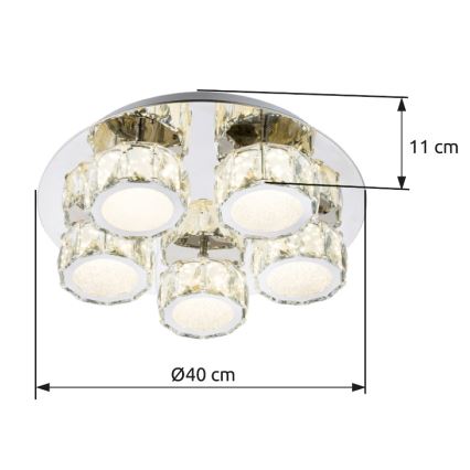 Globo - LED Stmievateľné stropné svietidlo LED/40W/230V 4000K pr. 40 cm