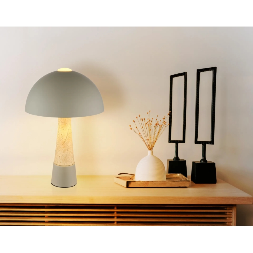 Globo - Stolová lampa 1xE27ILLU/40W/230V sivá