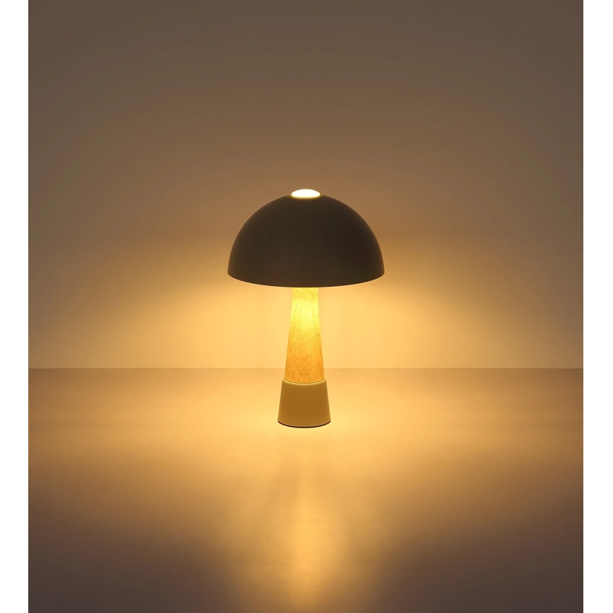 Globo - Stolová lampa 1xE27ILLU/40W/230V sivá