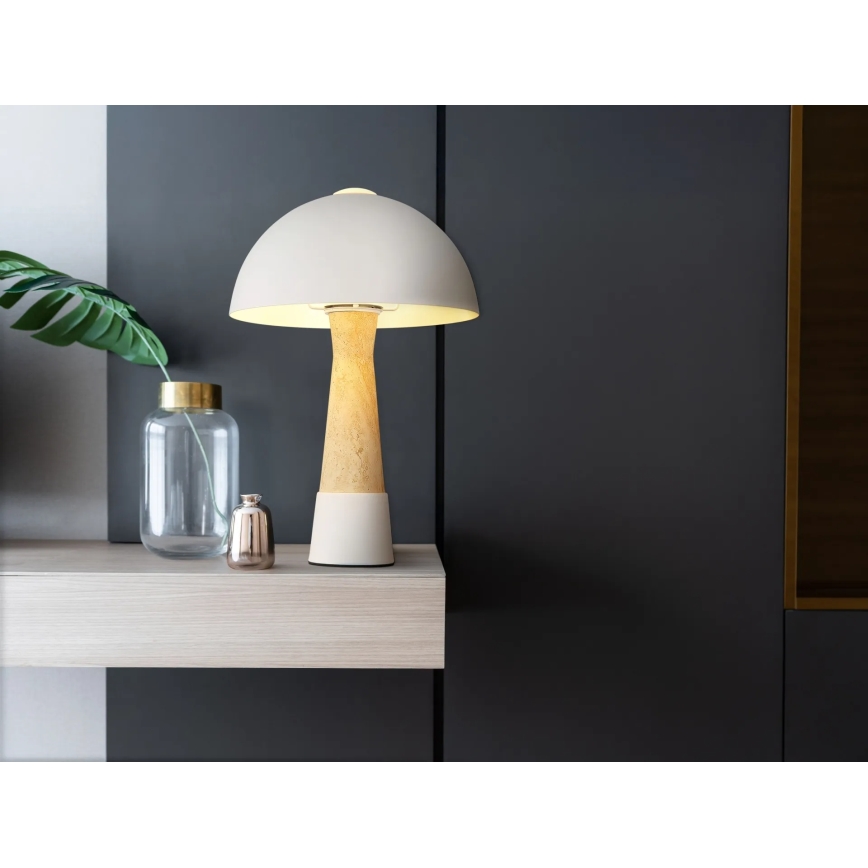Globo - Stolná lampa 1xE27ILLU/40W/230V krémová