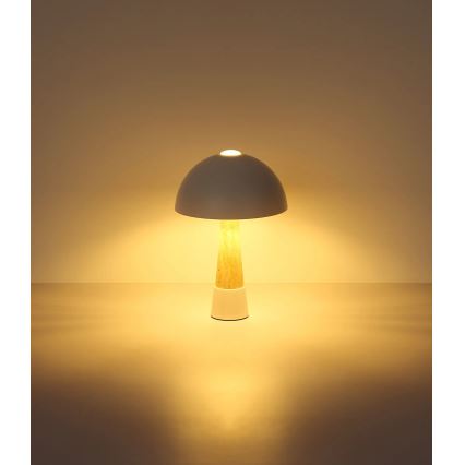 Globo - Stolná lampa 1xE27ILLU/40W/230V krémová