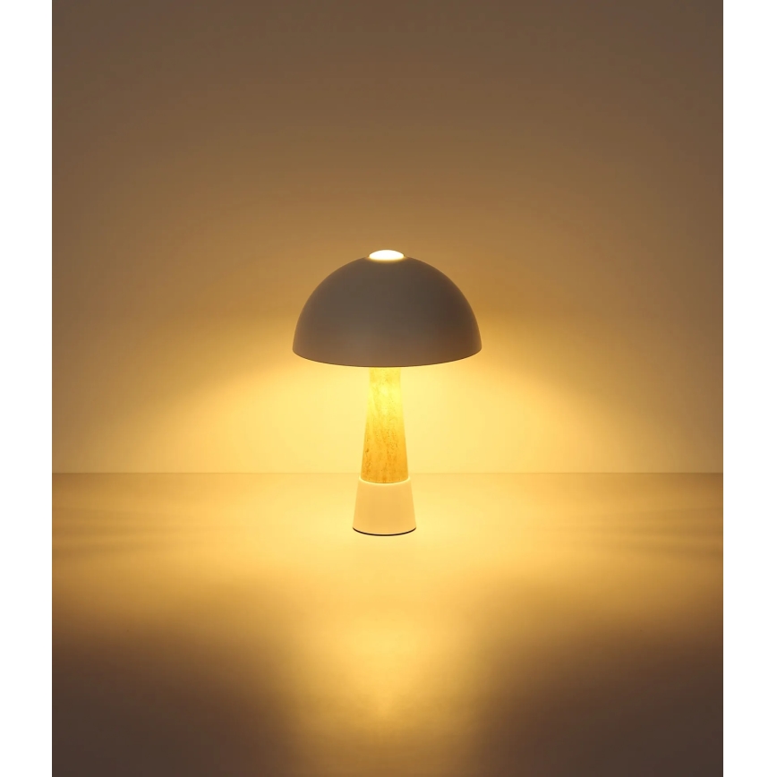 Globo - Stolná lampa 1xE27ILLU/40W/230V krémová