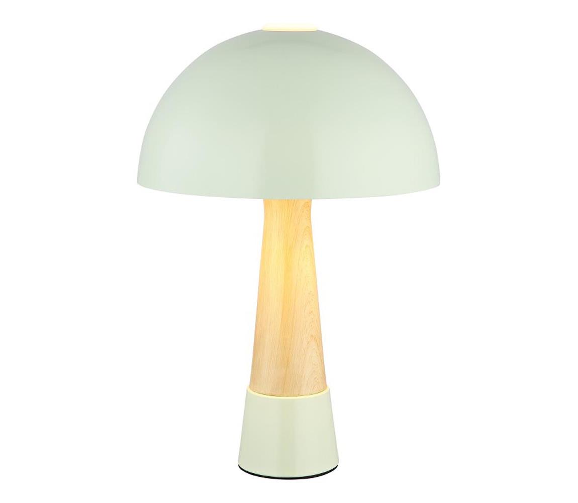 Globo 51570114 - Stolná lampa PAULIN 1xE27ILLU/40W/230V zelená 51570114
