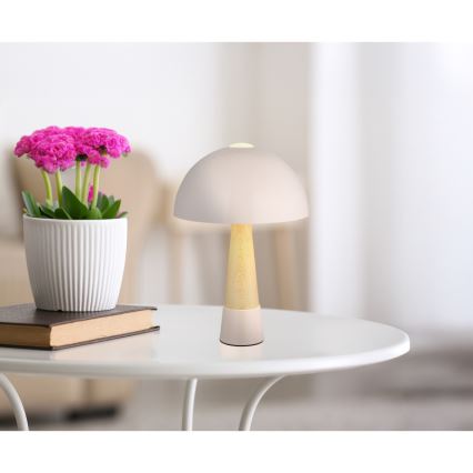 Globo - Stolná lampa 1xE27ILLU/40W/230V béžová