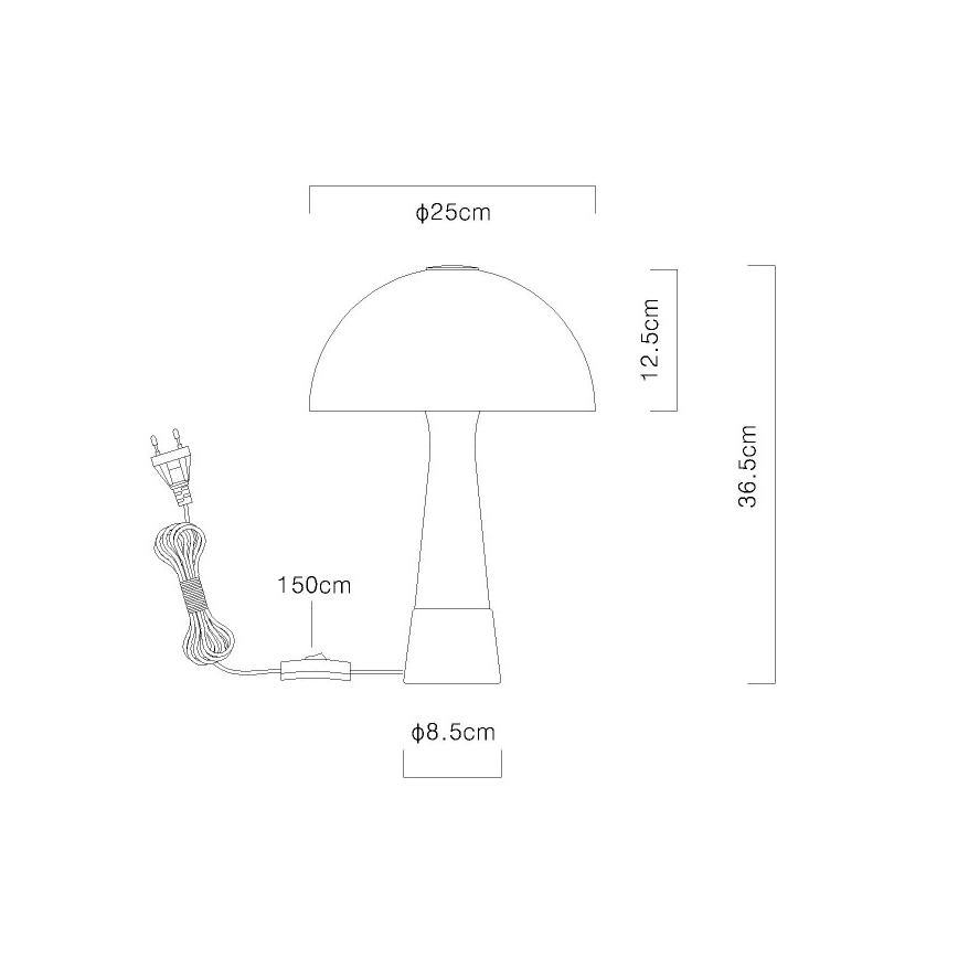 Globo - Stolná lampa 1xE27ILLU/40W/230V béžová