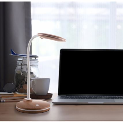 Globo - LED Stmievateľná flexibilná dotyková stolná lampa LED/4,6W/230V hnedá