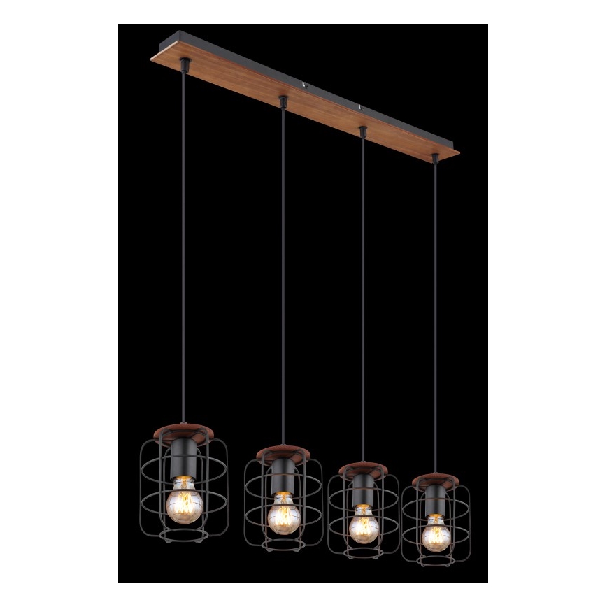 Globo - Závesné svietidlo na lankách 4xE27/40W/230V