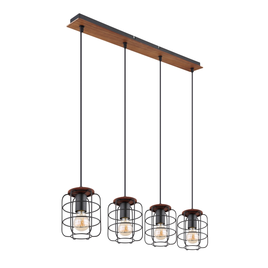 Globo - Závesné svietidlo na lankách 4xE27/40W/230V