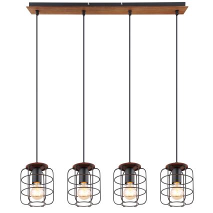 Globo - Závesné svietidlo na lankách 4xE27/40W/230V