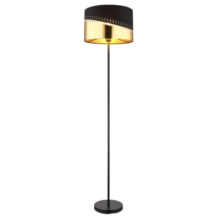 Globo - Stojacia lampa 1xE27/60W/230V pr. 35 cm čierna/zlatá