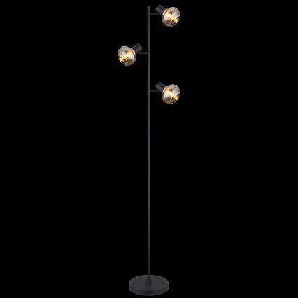 Globo - Stojacia lampa 3xE14/40W/230V čierna