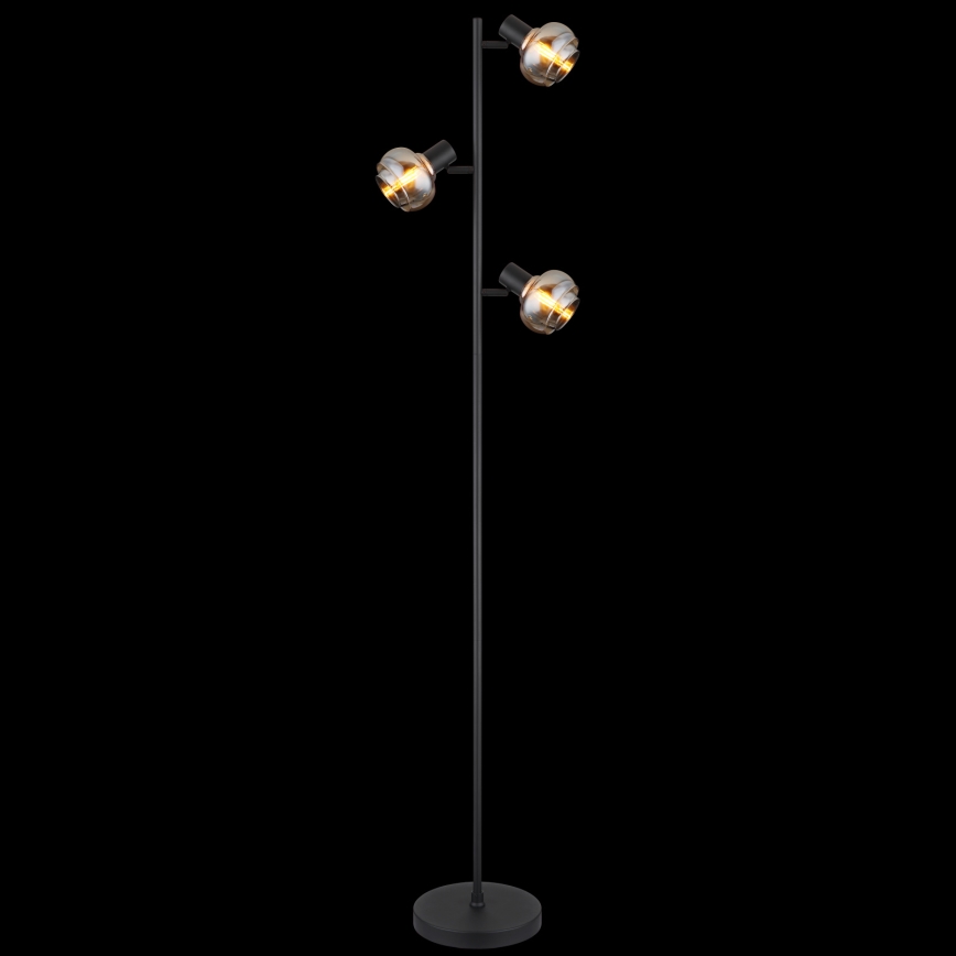 Globo - Stojacia lampa 3xE14/40W/230V čierna