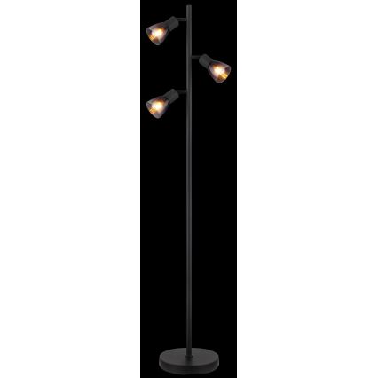 Globo - Stojacia lampa 3xE14/25W/230V čierna