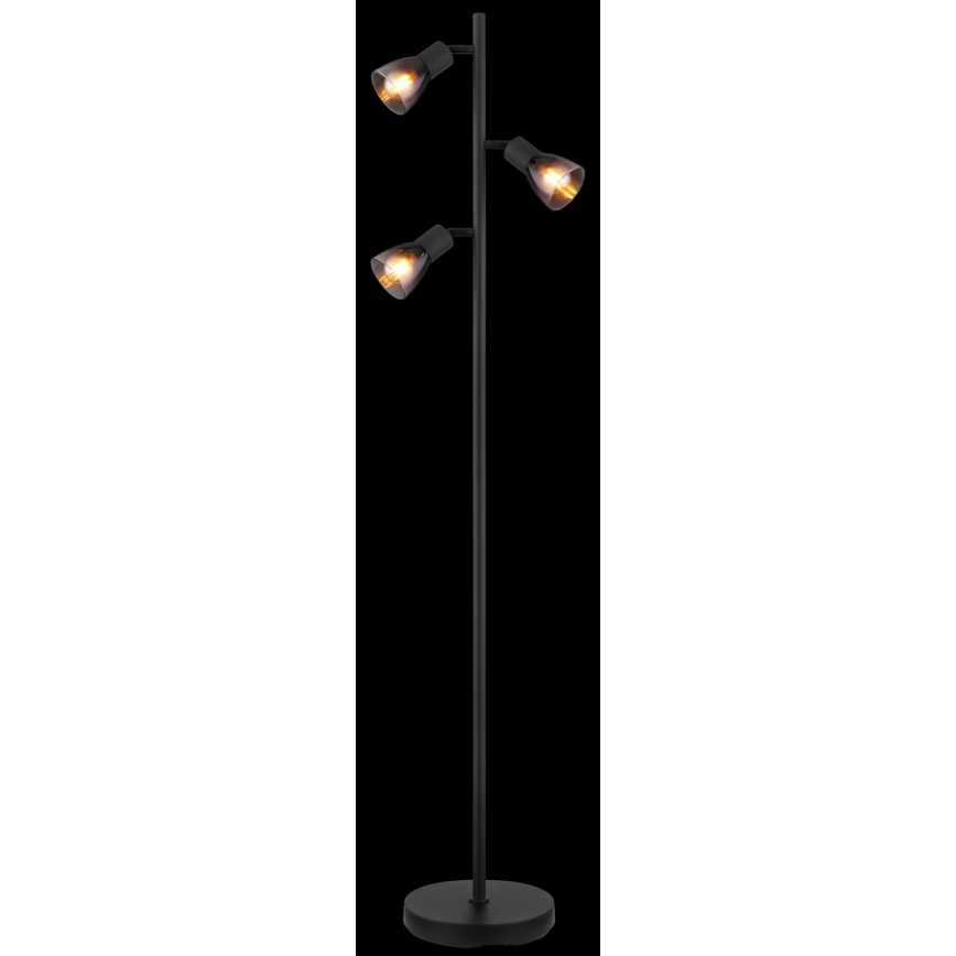 Globo - Stojacia lampa 3xE14/25W/230V čierna
