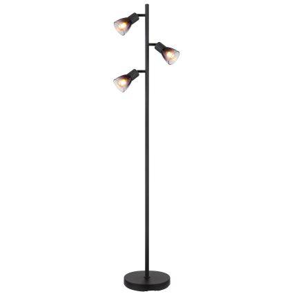 Globo - Stojacia lampa 3xE14/25W/230V čierna