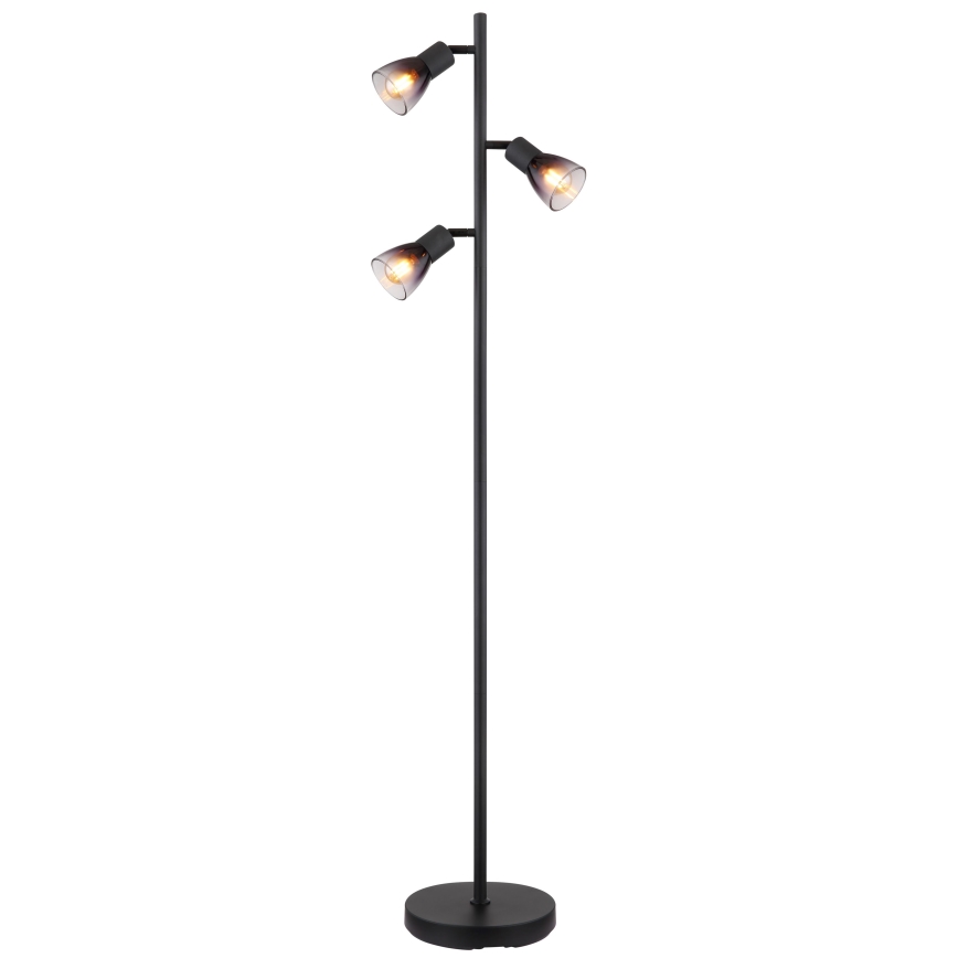 Globo - Stojacia lampa 3xE14/25W/230V čierna