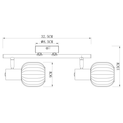 Globo - LED stropné svietidlo 5xE14/4W/230V