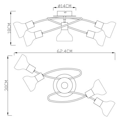 Globo - Klipové lampička 1xE14/40W/230V