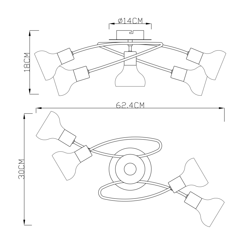 Globo - Klipové lampička 1xE14/40W/230V