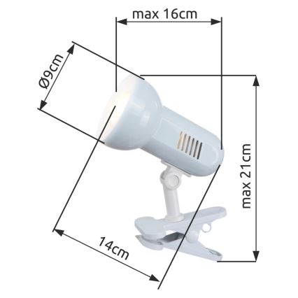 Globo - Stolná lampa 1xE27/40W/230V