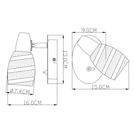 Globo - LED Stropné svietidlo LED/12W/230V