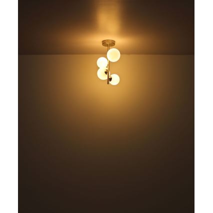 Globo - LED Luster na tyči 4xG9/3W/230V matný chróm