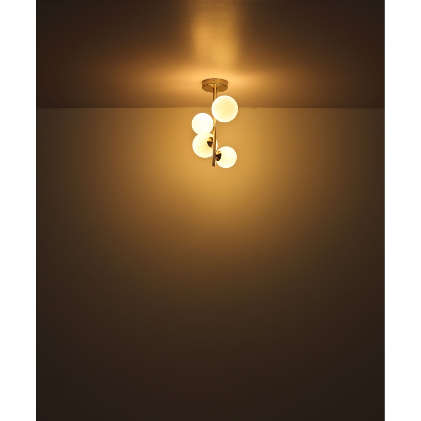 Globo - LED Luster na tyči 4xG9/3W/230V matný chróm