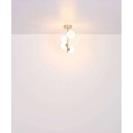 Globo - LED Luster na tyči 4xG9/3W/230V matný chróm