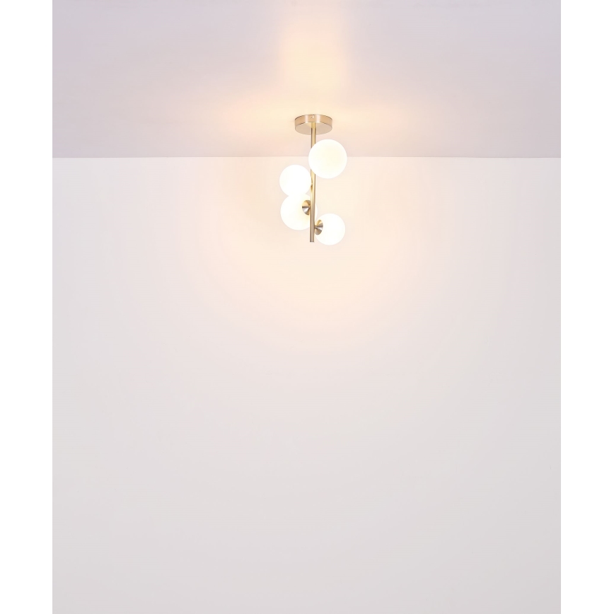 Globo - LED Luster na tyči 4xG9/3W/230V matný chróm