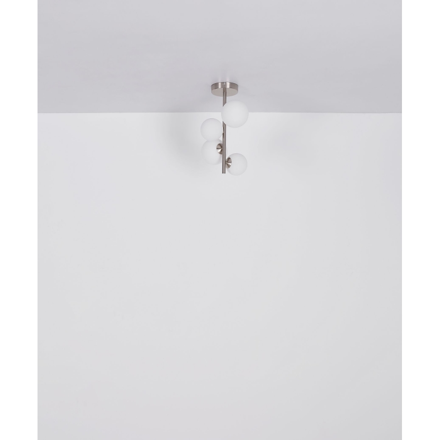 Globo - LED Luster na tyči 4xG9/3W/230V matný chróm