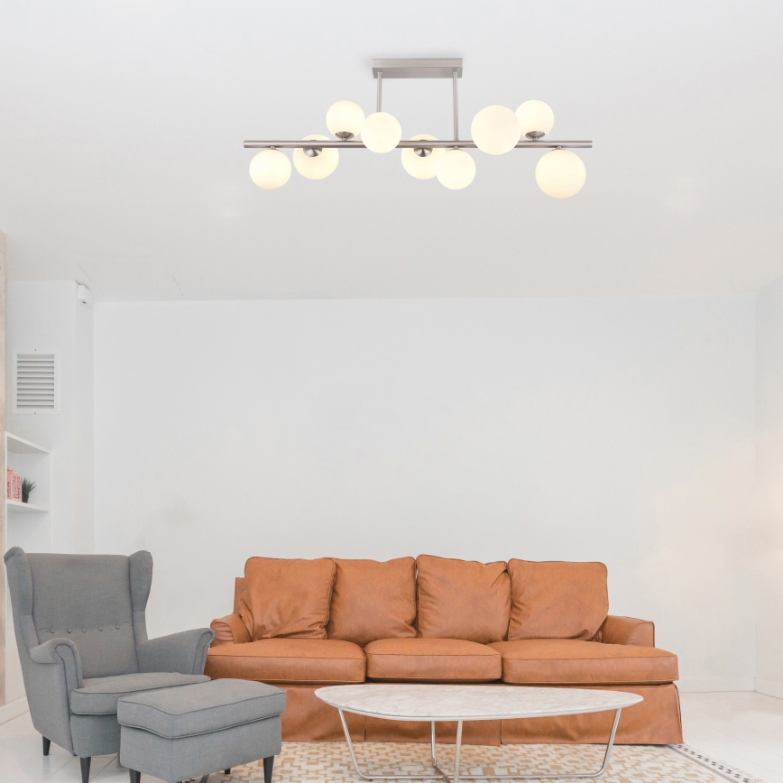 Globo - LED Luster na tyči 9xG9/3W/230V matný chróm