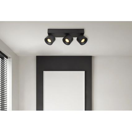 Globo - LED Bodové svietidlo 3xLED/6W/230V čierna