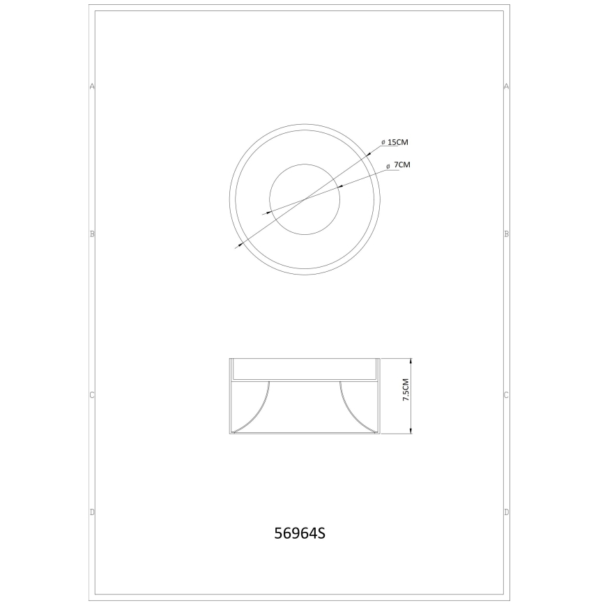 Globo - LED Stropné svietidlo LED/12W/230V 3000K pr. 15 cm čierne