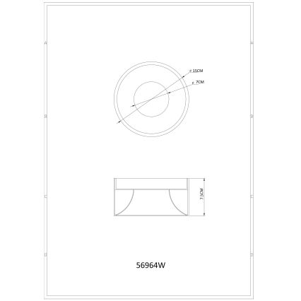 Globo - LED stropné svietidlo LED/12W/230V 3000K pr. 15 cm biela