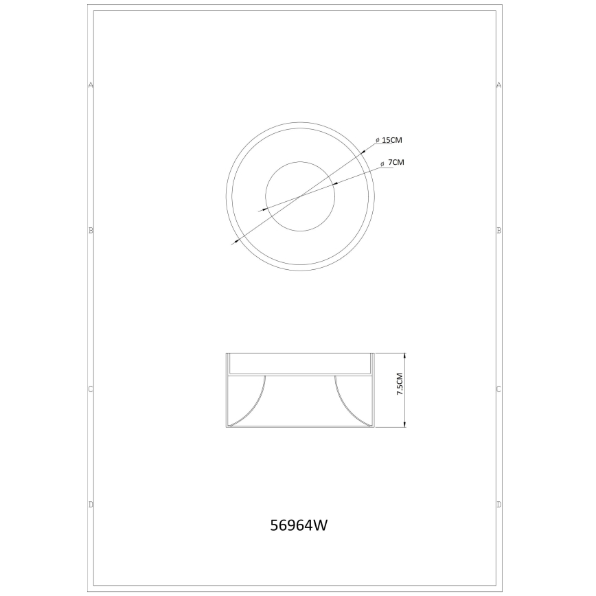Globo - LED stropné svietidlo LED/12W/230V 3000K pr. 15 cm biela