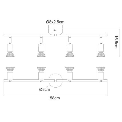 Globo - Nástenné svietidlo 1xE27/40W/230V