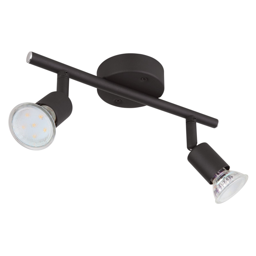 Globo - LED Bodové svietidlo 2xGU10/3W/230V čierna