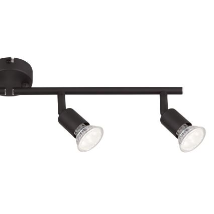 Globo - LED Bodové svietidlo 4xGU10/3W/230V čierna