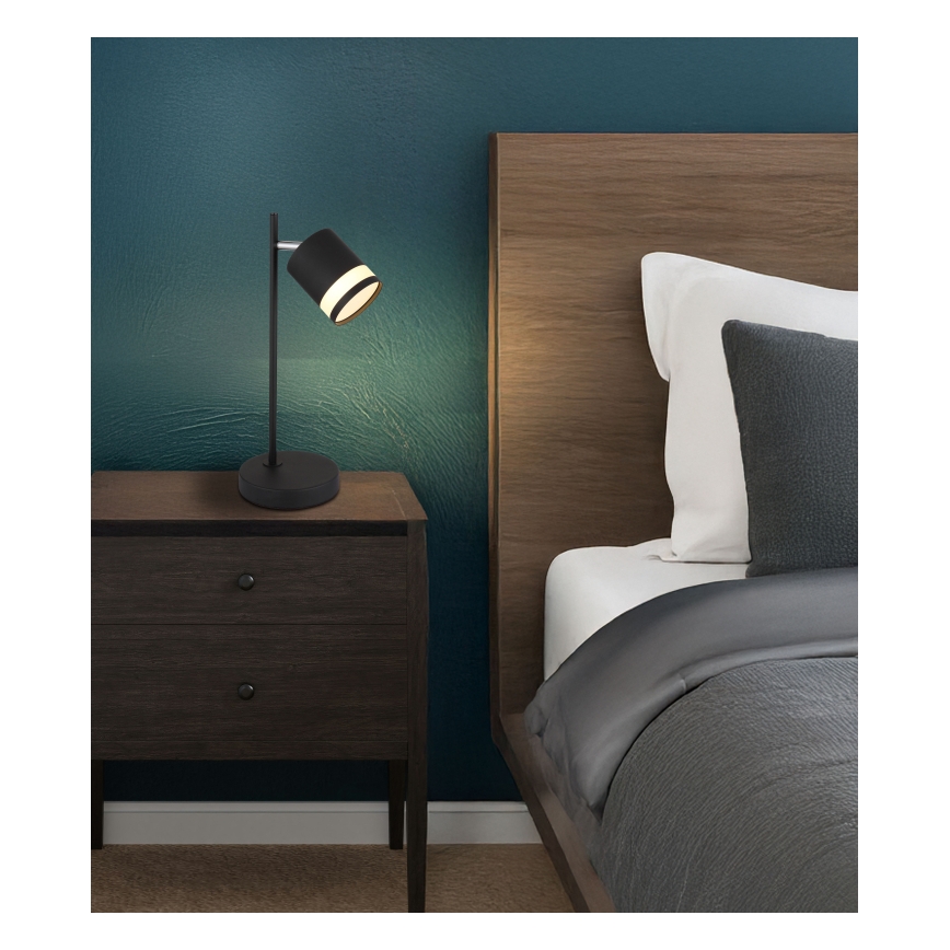 Globo - LED Stolná lampa 1xGX53/7W/230V 3000K čierna