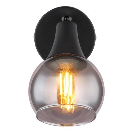 Globo - Nástenné bodové svietidlo 1xE14/40W/230V čierna