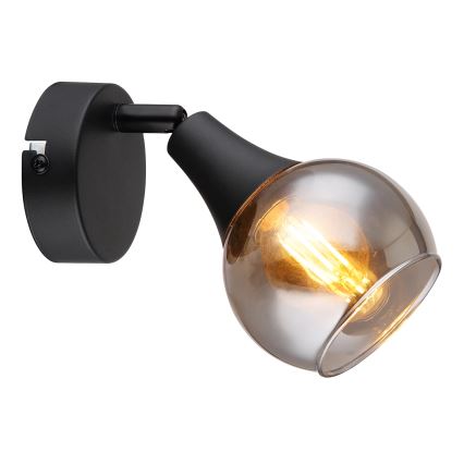 Globo - Nástenné bodové svietidlo 1xE14/40W/230V čierna