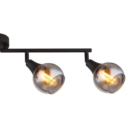 Globo - Bodové svietidlo 4xE14/40W/230V čierna