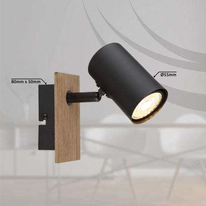 Globo - Nástenné bodové svietidlo 1xGU10/35W/230V