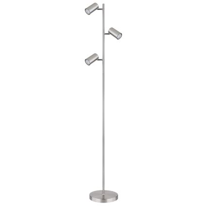 Globo - Stojacia lampa 3xGU10/5W/230V matný chróm