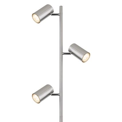 Globo - Stojacia lampa 3xGU10/5W/230V matný chróm