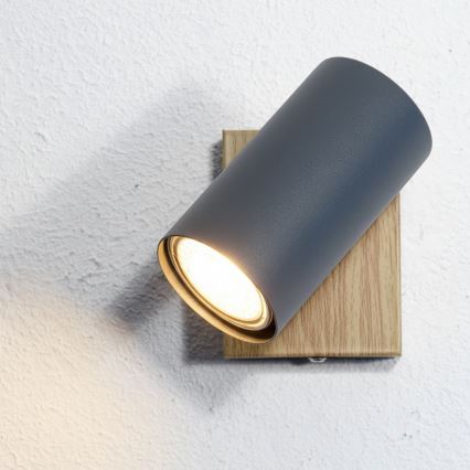 Globo -  Nástenné bodové svietidlo 1xGU10/25W/230V šedá/hnedá