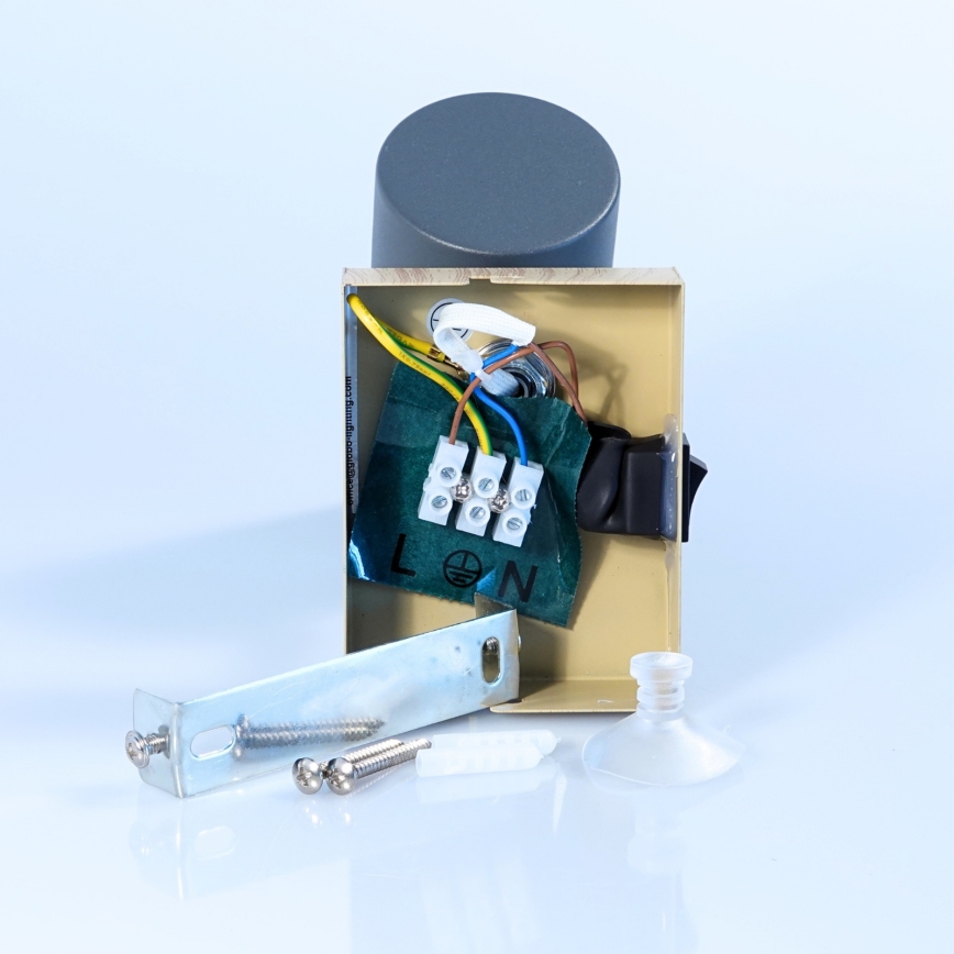 Globo -  Nástenné bodové svietidlo 1xGU10/25W/230V šedá/hnedá