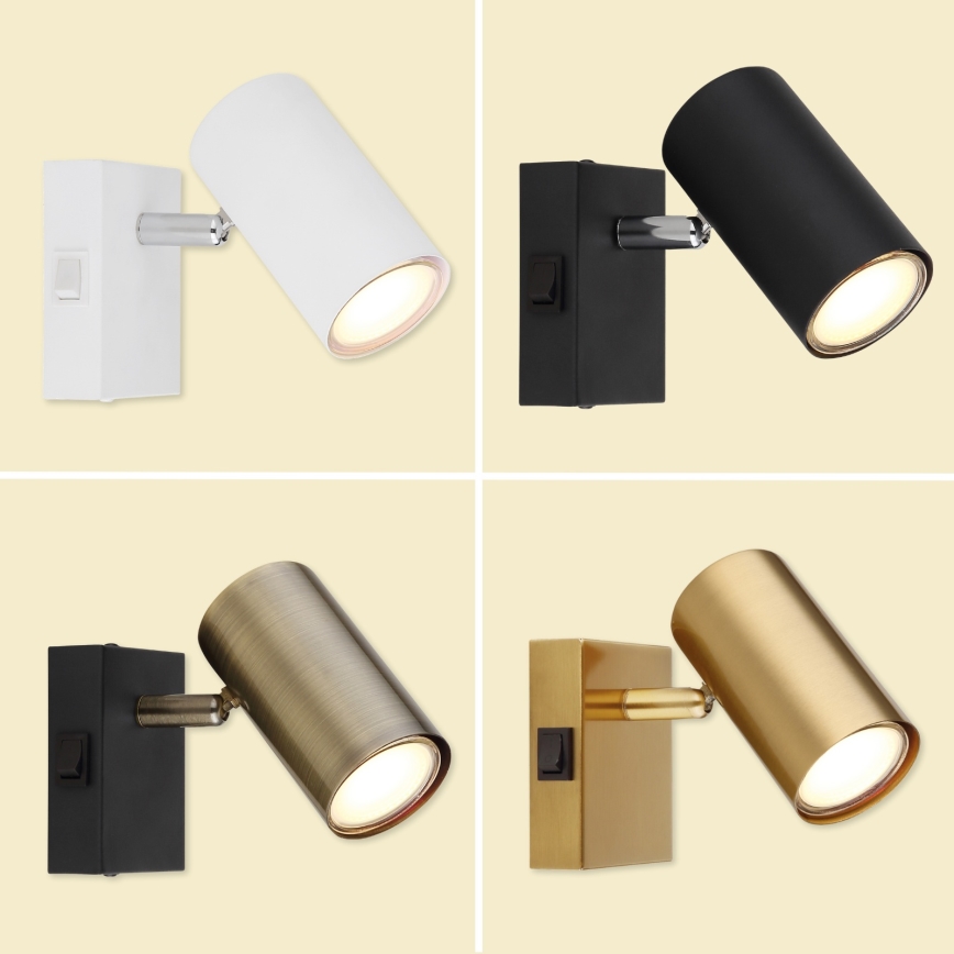 Globo -  Nástenné bodové svietidlo 1xGU10/25W/230V šedá/hnedá